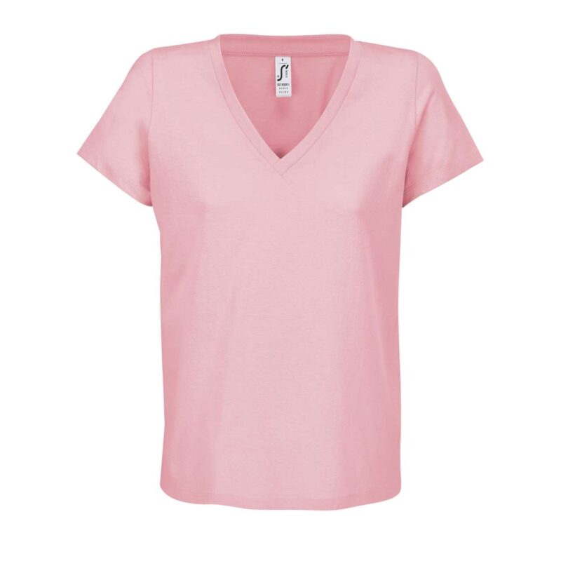 SOL'S T-SHIRT WOMEN V-NECK REGENT - Candy Pink