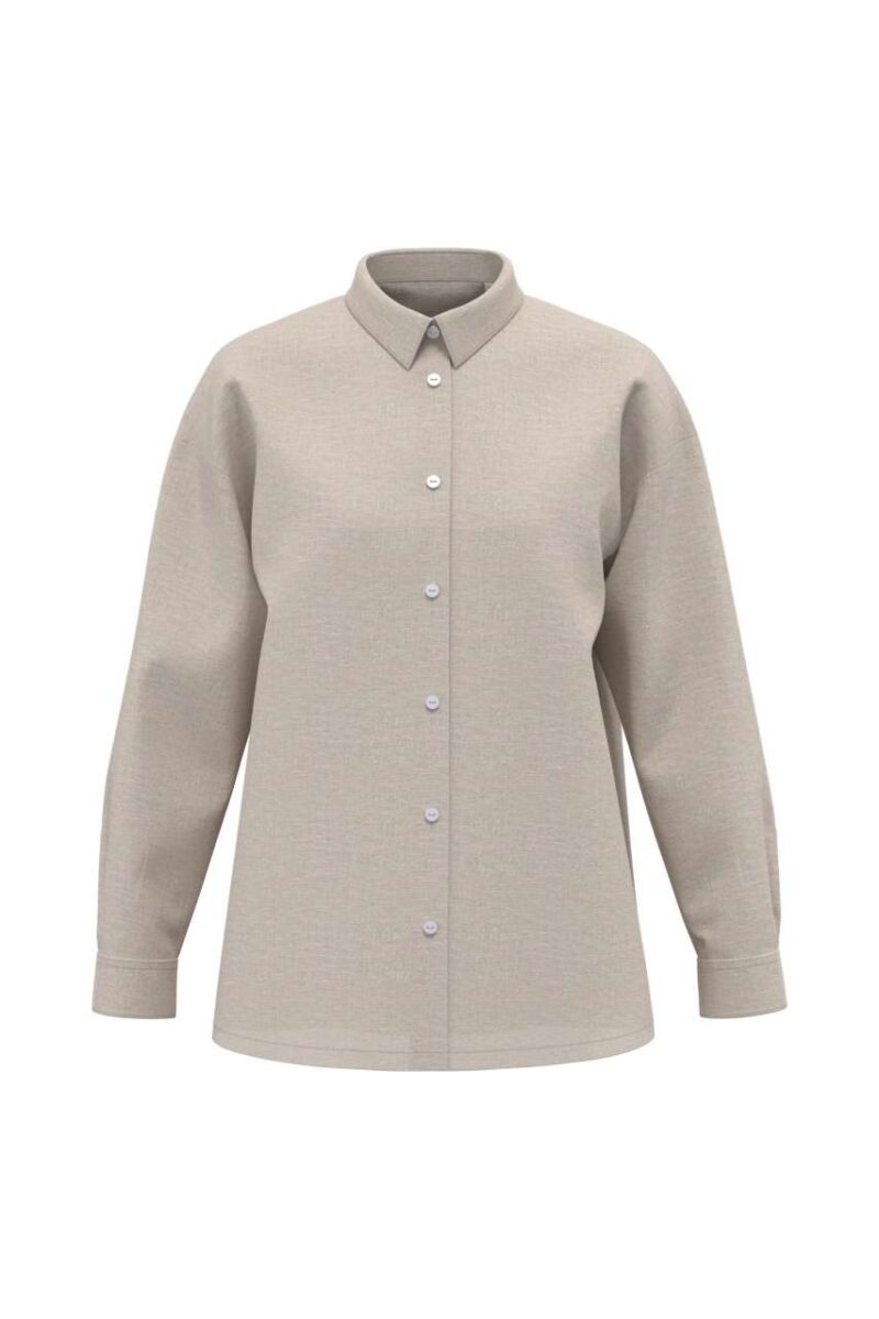sp501-linen-a1 Spasso LADIES' OVERSIZE LINEN SHIRT - Linen