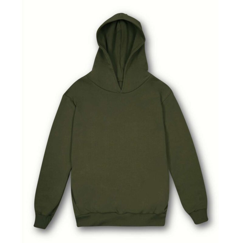 Vesti MYA - UNISEX URBAN SOFT HOODED SWEATSHIRT - Dark Military Green