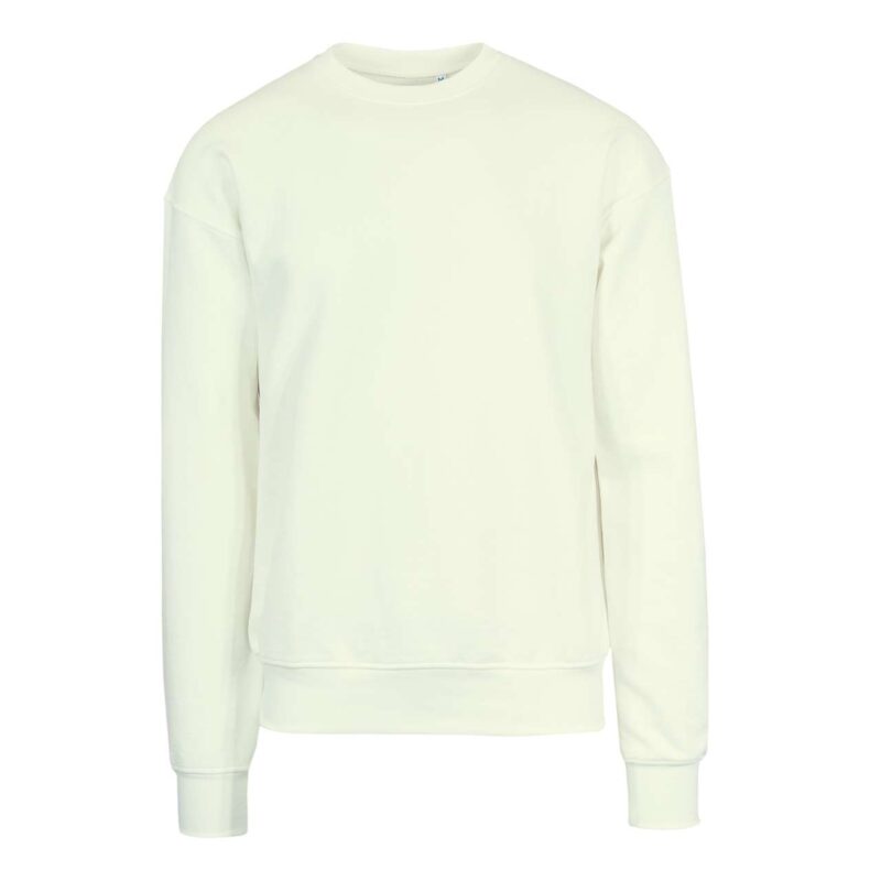 Vesti 365 - FRENCH TERRY DIAGONAL CREWNECK SWEATSHIRT - Κρεμ