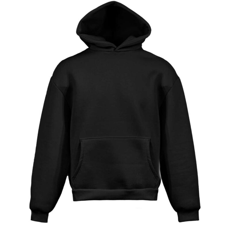 Vesti BOXY - SOFT HOODED SWEATSHIRT - Μαύρο
