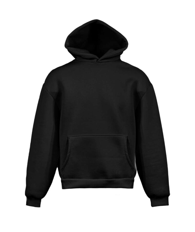 Vesti BOXY - SOFT HOODED SWEATSHIRT - Μαύρο