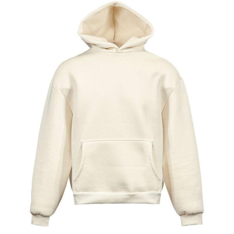 Vesti BOXY - SOFT HOODED SWEATSHIRT - Κρεμ