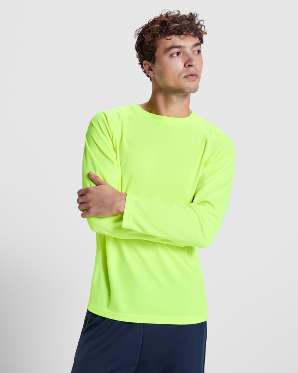 MONTECARLO L/S — Αεροδιαπερατό μπλουζάκι από τεχνικό ύφασμα με μανίκια ρεγκλάν