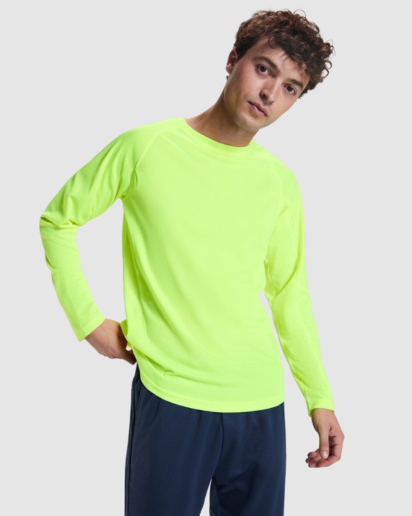 MONTECARLO L/S — Αεροδιαπερατό μπλουζάκι από τεχνικό ύφασμα με μανίκια ρεγκλάν