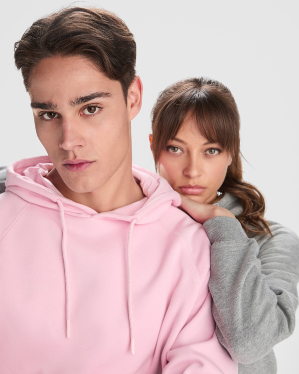 VINSON — Unisex φούτερ από χνουδιασμένο ύφασμα με επενδυμένη κουκούλα