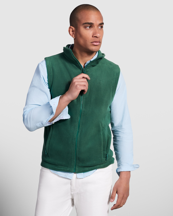 1099_56_1_1 BELLAGIO — Αμάνικο fleece με ψηλό γιακά, κεντρικό φερμουάρ, πλαϊνές τσέπες με φερμουάρ
