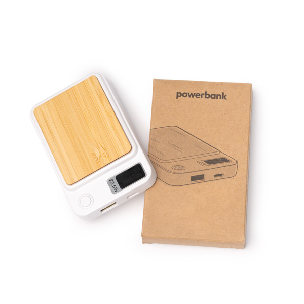 GUNDER — Power bank με κύρια κατασκευή από μπαμπού και ανακυκλωμένο ABS