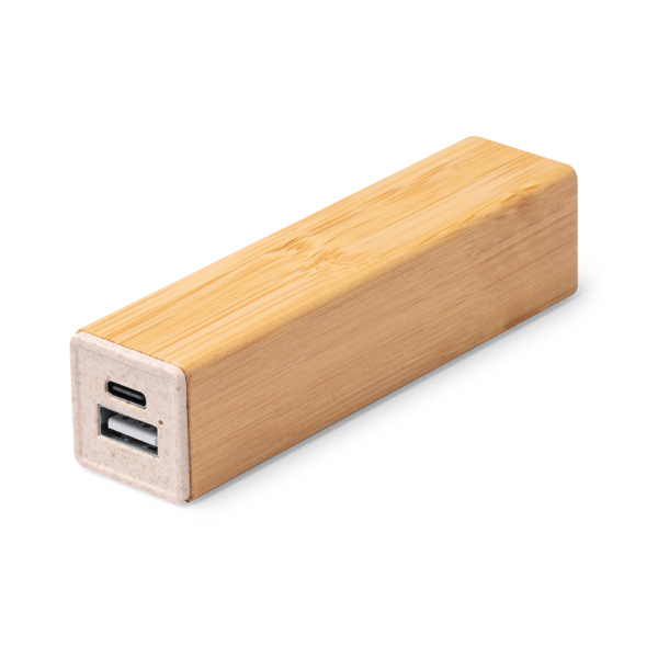 MUNTER — Power bank με κύρια κατασκευή από μπαμπού και ίνες σίτου