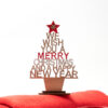 TINSEL — Wooden christmas tree with a message