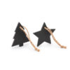 RUDOLF — Christmas slate ornament in two designs: tree and star