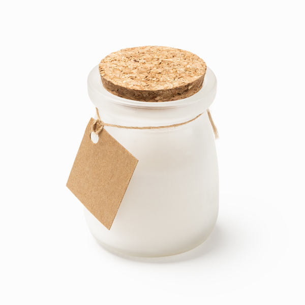SURNA — Scented candle in a glass recipient with cork lid