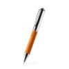 ROMIL — Περιστρεφόμενο στυλό με κύρια κατασκευή από μέταλλο και ανακυκλωμένο δέρμα