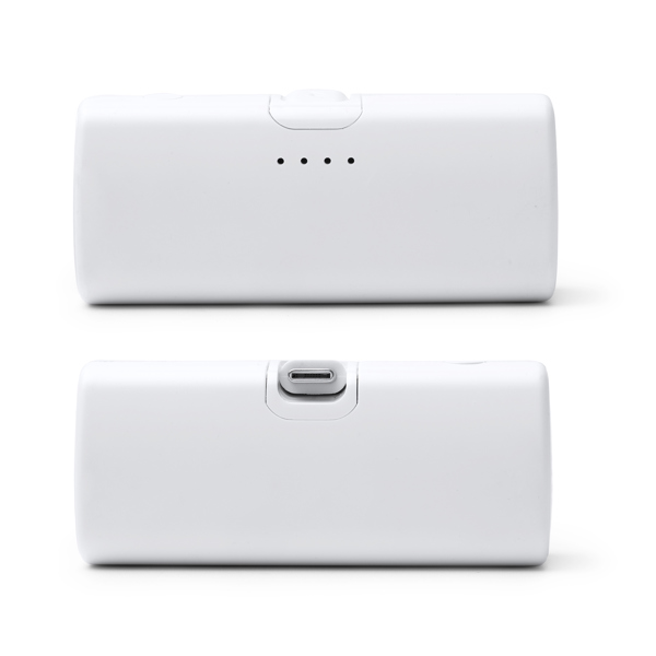 1712_01_3_2 BIPER — Power bank 5000mAh απο ανακυκλωμένο ABS με λειτουργία φακού LED