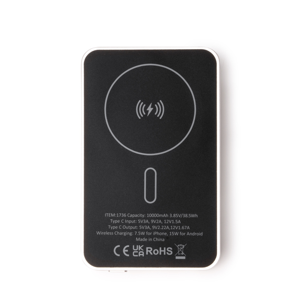 1736_251_3_4 VATUM — Μαγνητική εξωτερική μπαταρία 10000 mAh με λειτουργία ασύρματης φόρτισης