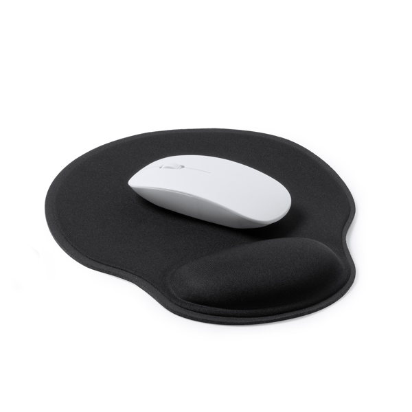 SILVANO — Mouse mat από μαλακό πολυεστέρα με μαξιλαράκι καρπού