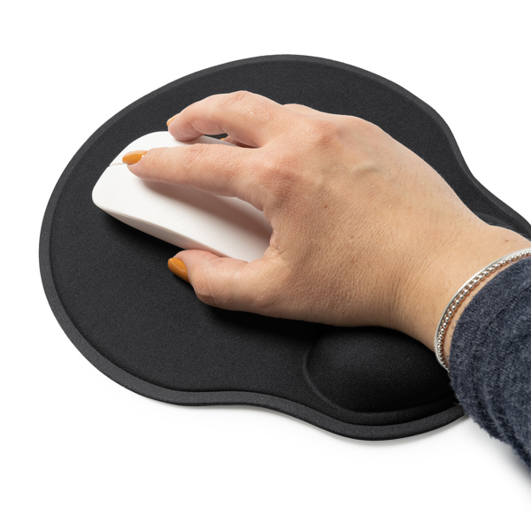 3012_02_3_2 SILVANO — Mouse mat από μαλακό πολυεστέρα με μαξιλαράκι καρπού