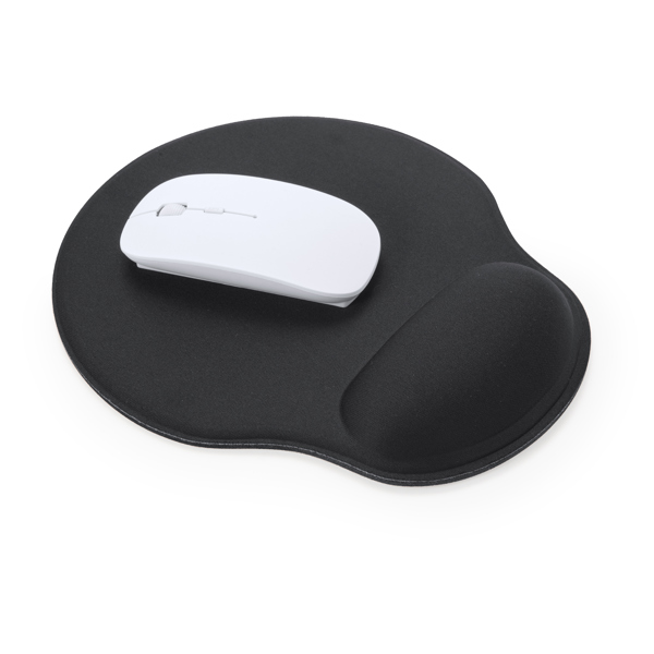 3012_02_3_5 SILVANO — Mouse mat από μαλακό πολυεστέρα με μαξιλαράκι καρπού