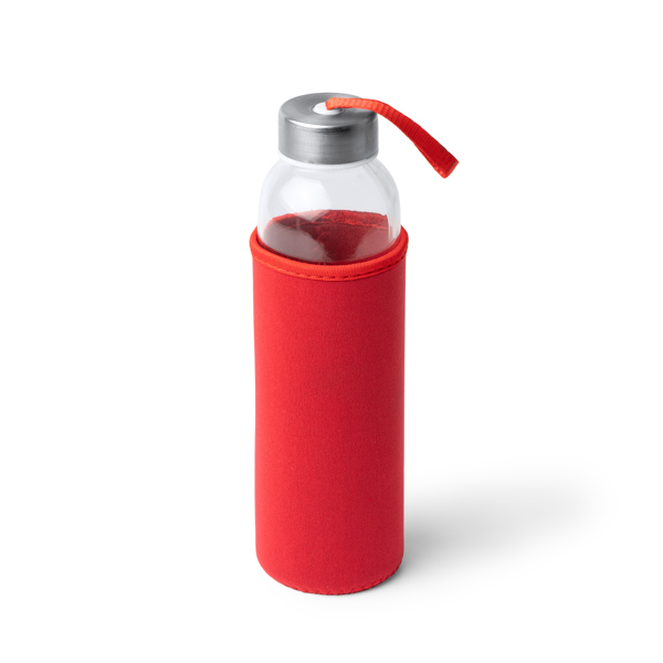4040_60_1_1 CAMU — Γυάλινη φιάλη χωρητικότητας 500 ml και περίβλημα από νεοπρένιο, σε συνδυασμό με έγχρωμο…