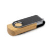 4190_999_3_1 ULDON — USB stick με σώμα αό φυσικό μπαμπού και μεταλλικό περιστρεφόμενο κλιπ