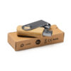 4190_999_3_2 ULDON — USB stick με σώμα αό φυσικό μπαμπού και μεταλλικό περιστρεφόμενο κλιπ