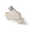 4193_29_1_1 KINOX — Στικάκι USB με κύρια κατασκευή από φυσικό μπαμπού και περιστρεφόμενο κλιπ από ίνες σίτου
