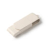 4193_29_3_1 KINOX — Στικάκι USB με κύρια κατασκευή από φυσικό μπαμπού και περιστρεφόμενο κλιπ από ίνες σίτου
