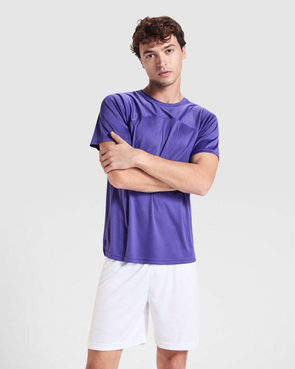 6401_63_1_1 MONACO — Αεροδιαπερατό μπλουζάκι unisex από τεχνικό ύφασμα με μανίκια ρεγκλάν