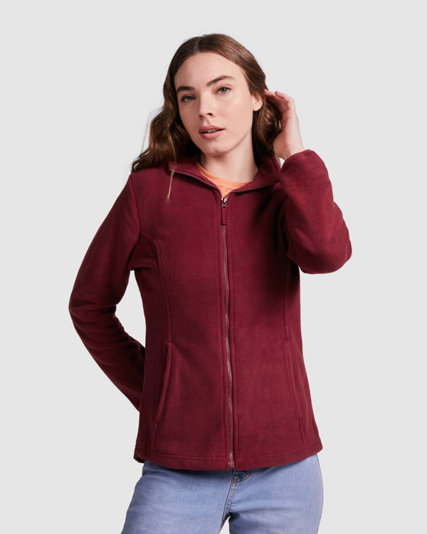 ARTIC WOMAN — Εφαρμοστή ζακέτα fleece με ψηλό λαιμό & ενισχυτικά γαζιά, κεντρικό φερμουάρ, πλαϊνές τσ…