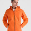 6428_311231_3_1 SIBERIA — Τζάκετ unisex softshell 2 στρωμάτων με φερμουάρ μπροστά σε χρωματική αντίθεση