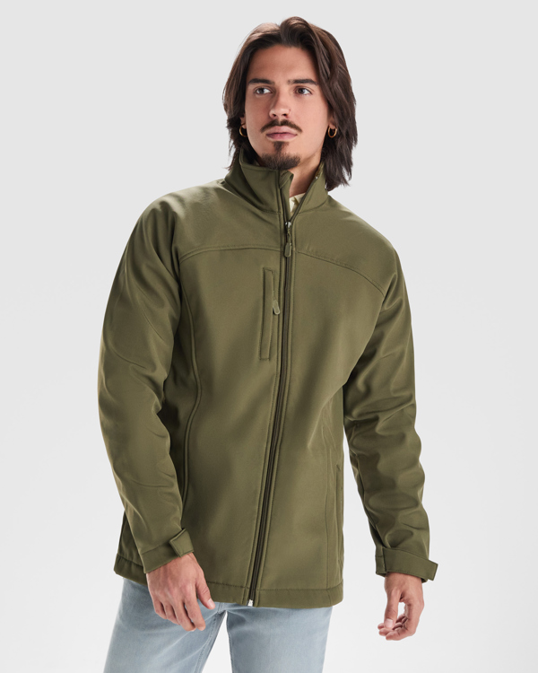 RUDOLPH — Τζάκετ softshell 3 στρωμάτων με μπροστινό φερμουάρ, υδατοαπωθητικό και αντιανεμικό