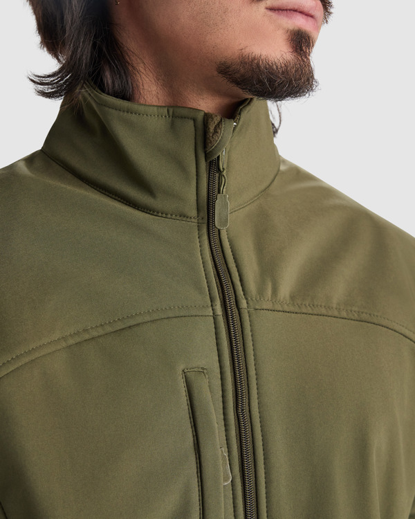 RUDOLPH — Τζάκετ softshell 3 στρωμάτων με μπροστινό φερμουάρ, υδατοαπωθητικό και αντιανεμικό