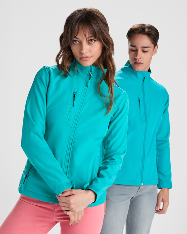 NEBRASKA WOMAN — Τζάκετ softshell 2 στρωμάτων με ανεστραμμένο μπροστινό φερμουάρ