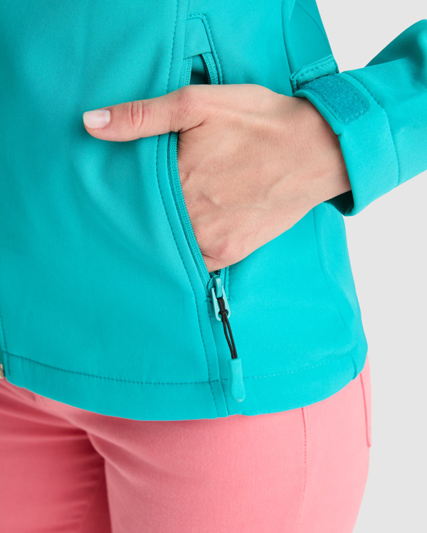 NEBRASKA WOMAN — Τζάκετ softshell 2 στρωμάτων με ανεστραμμένο μπροστινό φερμουάρ