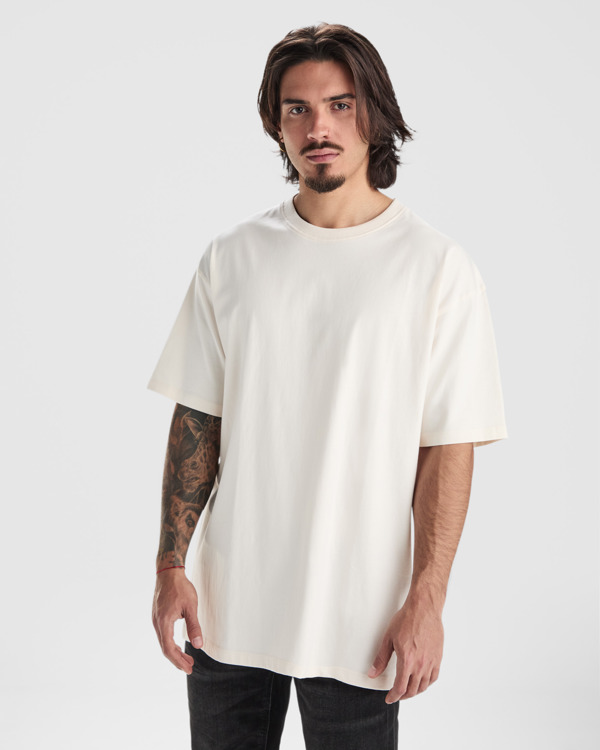 BULL — Χοντρό oversized κοντομάνικο μπλουζάκι