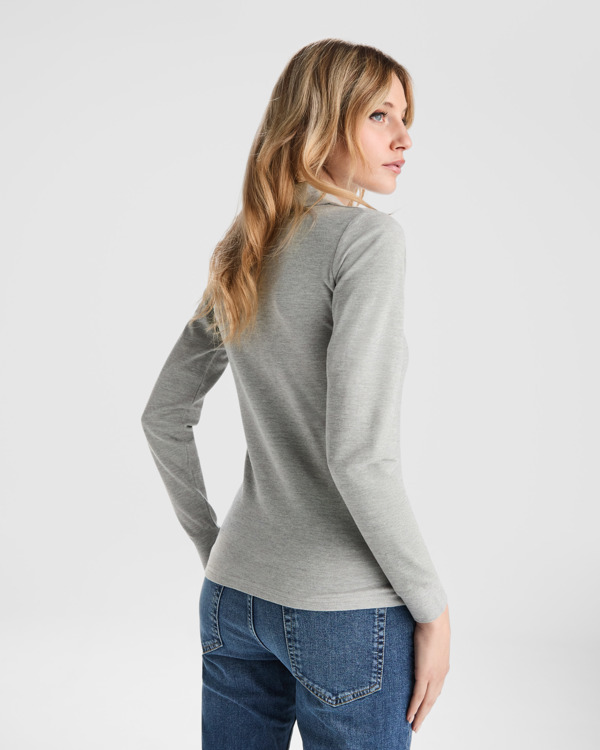 ESTRELLA WOMAN L/S — Μακρυμάνικη βαμβακερή μπλούζα πόλο