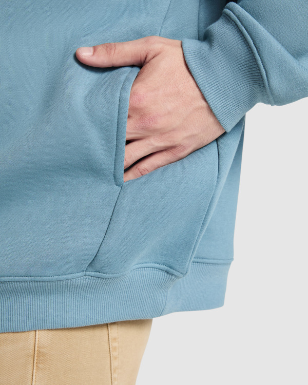 OTTO — Unisex oversize φούτερ από χνουδιασμένο ύφασμα με κουκούλα επενδυμένη με το ίδιο ύφασμα