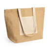 7099_29_3_1 GAVIA — Τσάντα από πλαστικοποιημένη γιούτα με μπροστινή τσέπη και μακριά χερούλια από φυσικό βα…