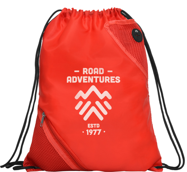 CUANCA — Τσάντα με κορδόνια από πολυεστέρα 210D με μεταλλικές οπές