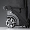 GARNES — Wheel trolley backpack made of 300D heather polyester