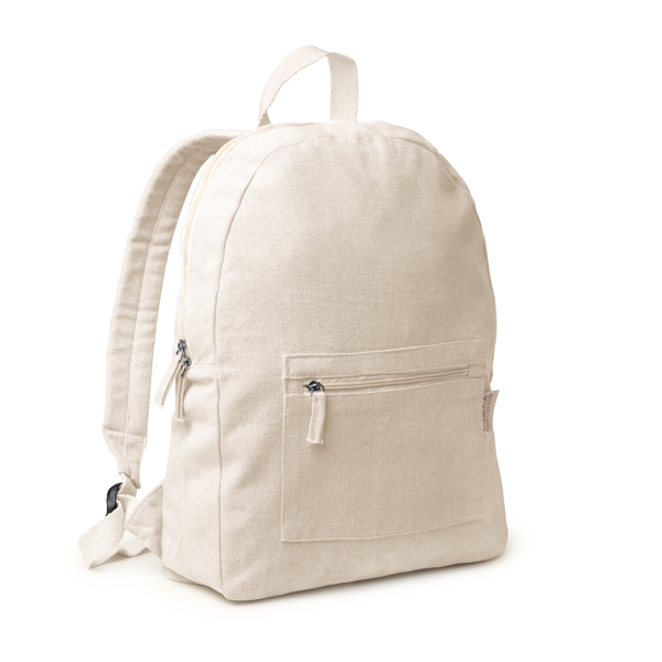 FIRENZA — Backpack made of 320 gsm recycled cotton in a heather finish design