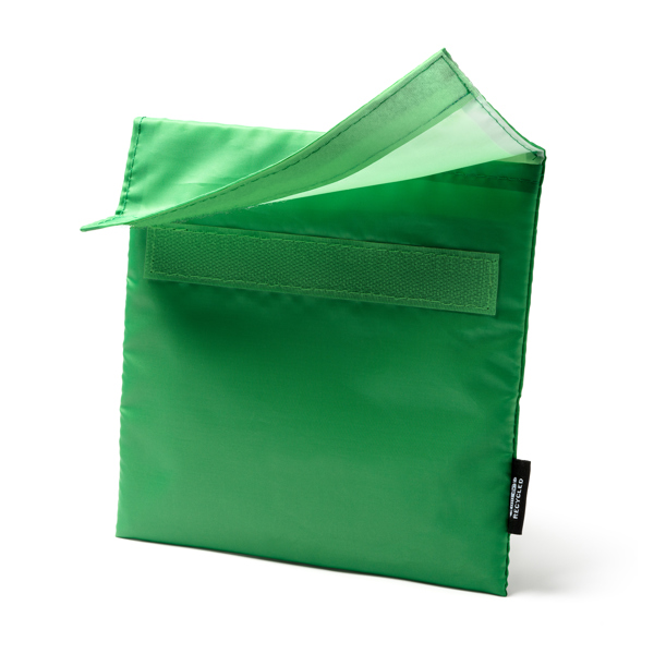 LOMBAS — Reusable sandwich pouch in RPET polyester with PEVA isothermic inner lining