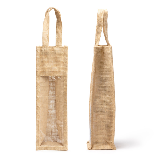 NIMBA — Laminated jute bag with window