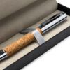 SUVER — Promotional roller pen in natural cork and steel