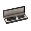 7993_02_1_1 REYDON — Elegant twist roller pen and propelling pencil set, in a dark steel design