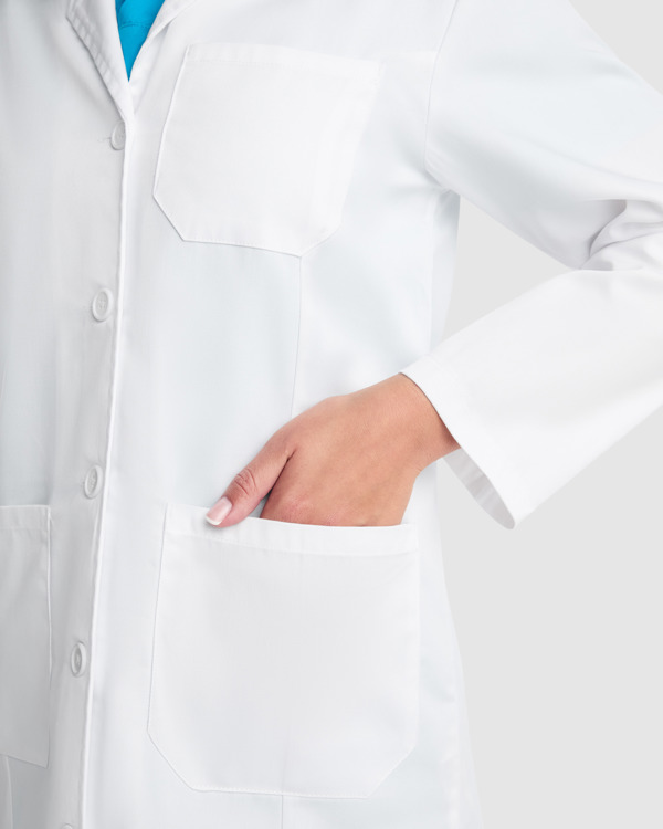 VACCINE WOMAN — Γυναικεία εργαστηριακή ρόμπα με πέτο