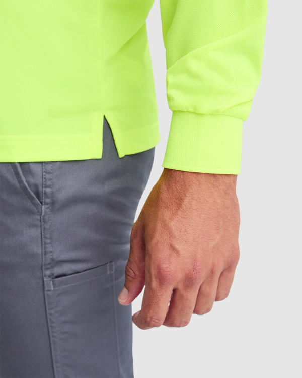 POLARIS L/S — Μακρυμάνικο μπλουζάκι πόλο υψηλής ορατότητας